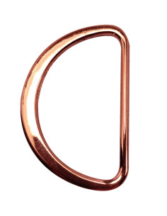 Semianello piatto saldato 32 mm - Oro rosa