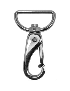 Moschettone in metallo premium - Argento 65 x 32 mm