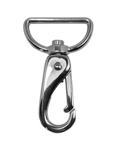 Moschettone in metallo premium - Argento 65 x 32 mm