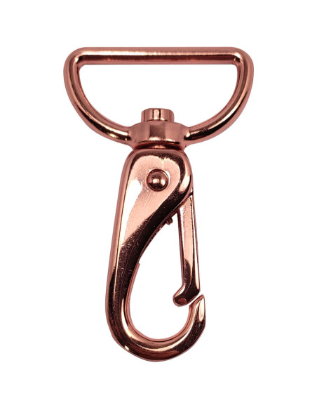 Moschettone in metallo premium - Oro rosa 65 x 32 mm