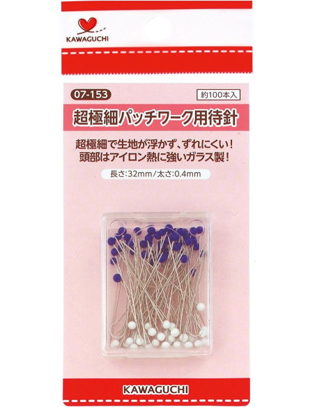 Scatola di 100 spilli ultra-sottili Kawaguchi