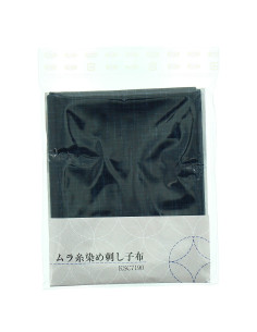 Taglio di tessuto sashiko 50 cm x 55 cm - Blu marino 2
