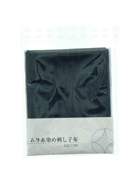 Taglio di tessuto sashiko 50 cm x 55 cm - Blu marino