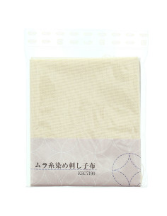 Pezzo di tessuto sashiko 50 cm x 55 cm - Ecru 2