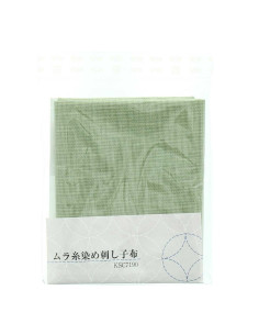 Taglio di tessuto sashiko 50 cm x 55 cm - Mandorla 2