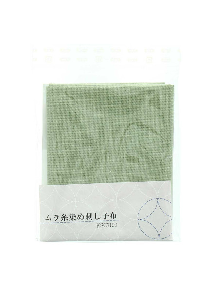 Taglio di tessuto sashiko 50 cm x 55 cm - Mandorla
