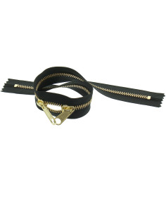 Chiusura schiena a schiena in metallo per borse 40 cm - Nero e dorato 2