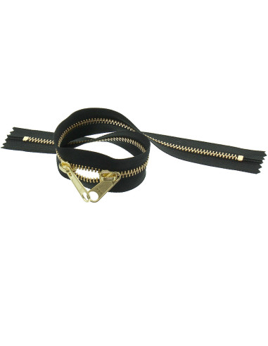 Chiusura schiena a schiena in metallo per borse 40 cm - Nero e dorato
