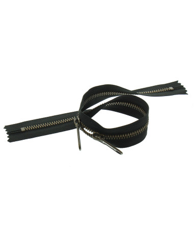 Chiusura schiena a schiena in metallo per borse 40 cm - Nero e bronzo