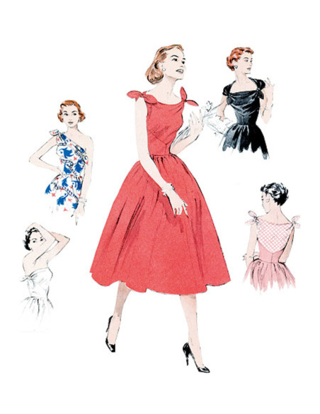 Modello di abito anno 1953 - Butterick 5708