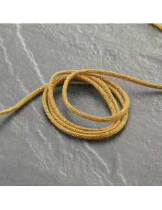 Cordoncino lurex Saxo 2 mm - Ocra e oro