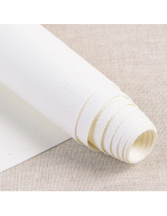 Coupon simile Karla 140 cm x 50 cm - Bianco
