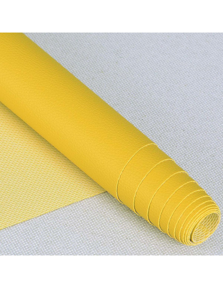 Coupon simile Karla 140 cm x 50 cm - Giallo