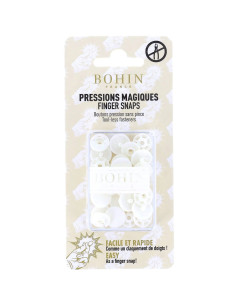 Bottoni a pressione magici senza pinza 13 mm - Bianco