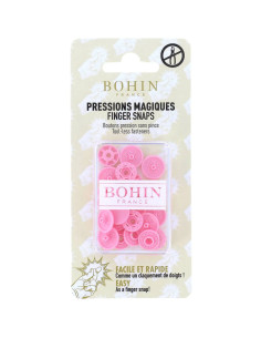 Bottoni a pressione magici senza pinza 13 mm - Rosa