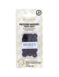 Bottoni a pressione magici senza pinza 13 mm - Marrone