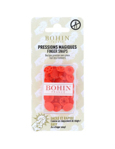 Bottoni a pressione magici senza pinza 13 mm - Arancione