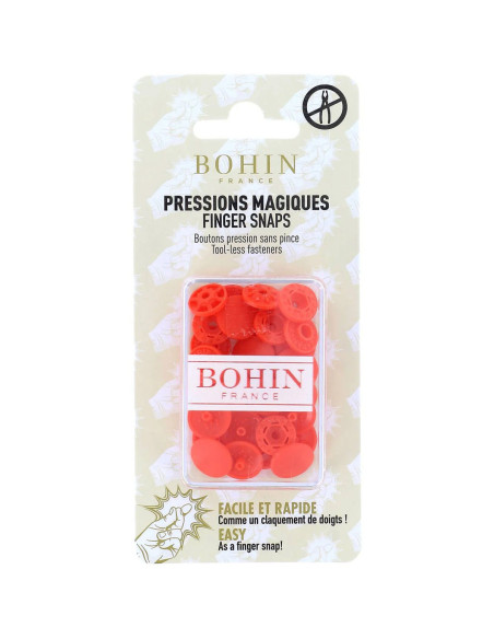 Bottoni a pressione magici senza pinza 13 mm - Arancione