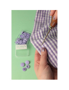 Bottoni a pressione magici senza pinza 13 mm - Viola 2