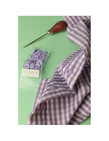 Bottoni a pressione magici senza pinza 13 mm - Fucsia