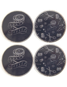 Set di 4 pesi per cucito - Nero 2