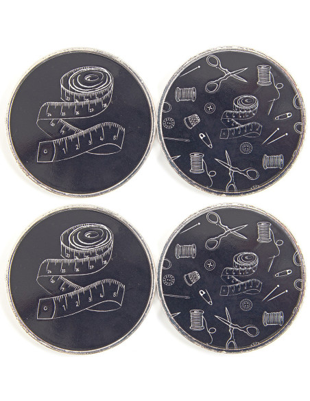 Set di 4 pesi per cucito - Nero