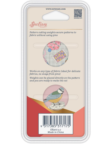 Set di 2 pesi per cucire - Uccelli