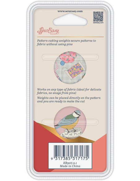 Set di 2 pesi per cucire - Uccelli
