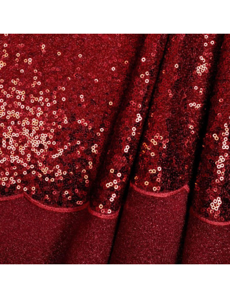 Tessuto paillettes - Rosso