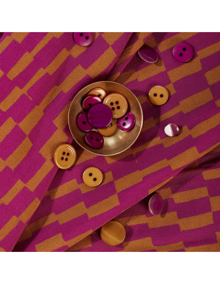 Tessuto viscosa Domino Dahlia - Atelier Brunette
