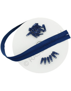 Rotolo di 10 metri di chiusura in nylon - Blu reale