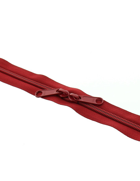 Chiusura in nylon schiena a schiena per borse 60 cm - Bordeaux