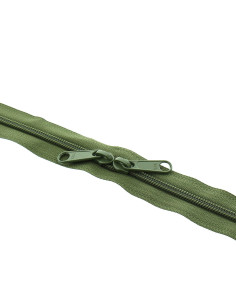Chiusura a doppio nylon per borse 60 cm - Kaki
