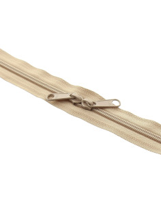 Chiusura a zip in nylon per borse 60 cm - Beige scuro