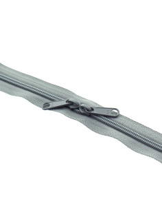 Chiusura a strappo in nylon per borse 60 cm - Grigio
