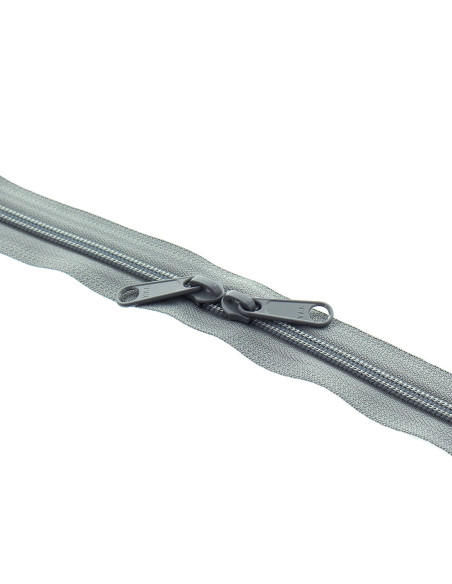 Chiusura a strappo in nylon per borse 60 cm - Grigio