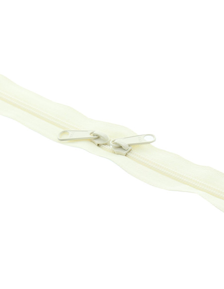 Chiusura a doppio nylon per borse 60 cm - Ecru