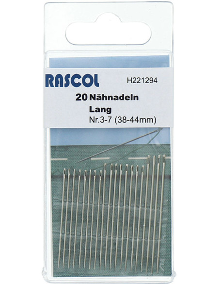 Aghi da cucito lunghi Rascol - Assortimento 3/7