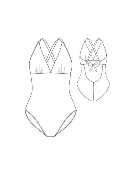 Modello di costume da bagno - Bagno di mezzanotte - Lise Tailor