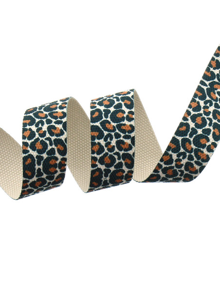 Cinghia in poliestere - Leopardo