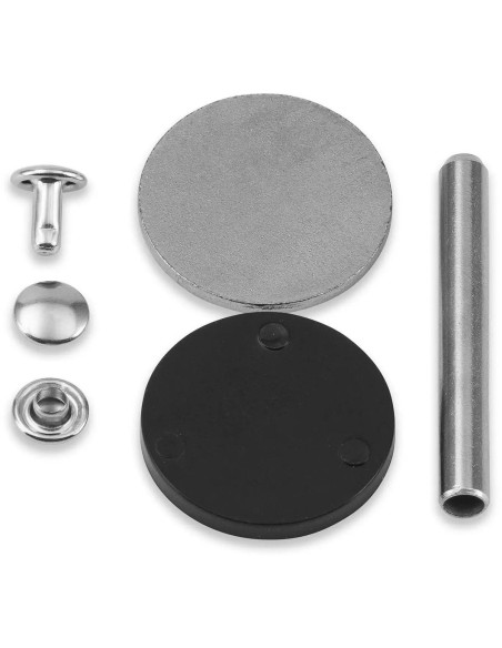 Set di 25 rivetti tubolari 3-4 mm argento VARIO Creative Tool