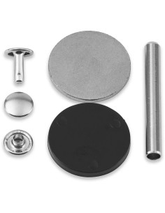 Set di 20 rivetti tubolari 4-6 mm argento VARIO Creative Tool 2