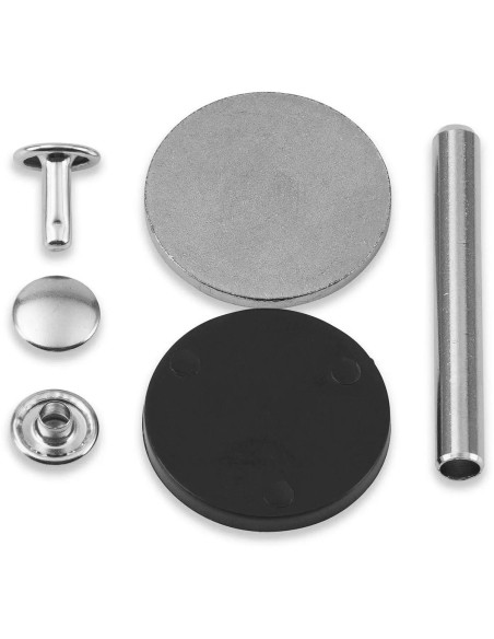 Set di 20 rivetti tubolari 4-6 mm argento VARIO Creative Tool