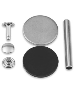 Set di 12 rivetti tubolari 6-9 mm argento VARIO Creative Tool 2