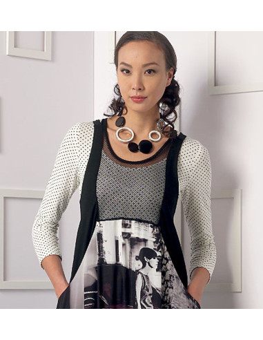 Modello per top, abito e collant - Vogue 9108
