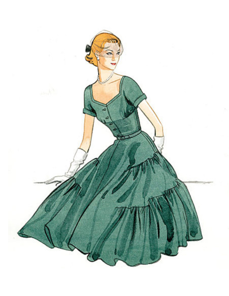 Modello di abito e cintura - Vogue 9106