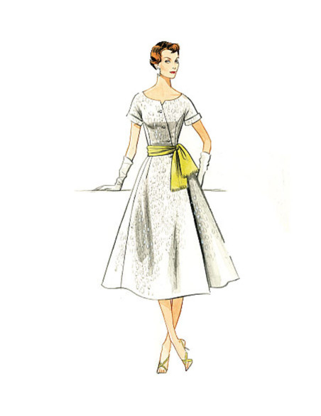 Modello di abito e cintura - Vogue 9105