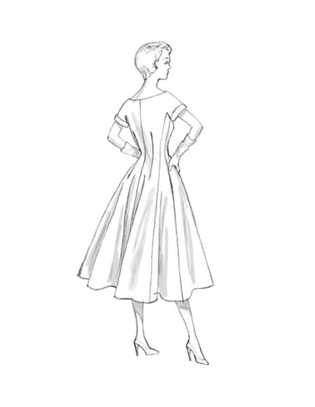 Modello di abito e cintura - Vogue 9105