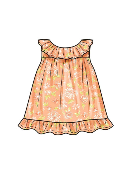 Modello per top, mutandine e cappello - Butterick 6935