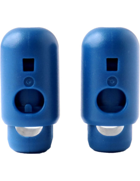 Set di 2 fermacorda YKK - Blu petrolio